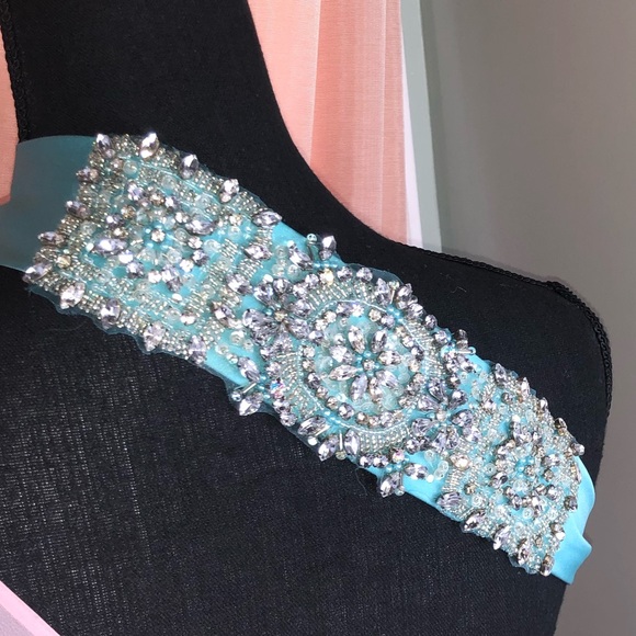 Embellished Sash Tie Belt - Picture 2 of 3